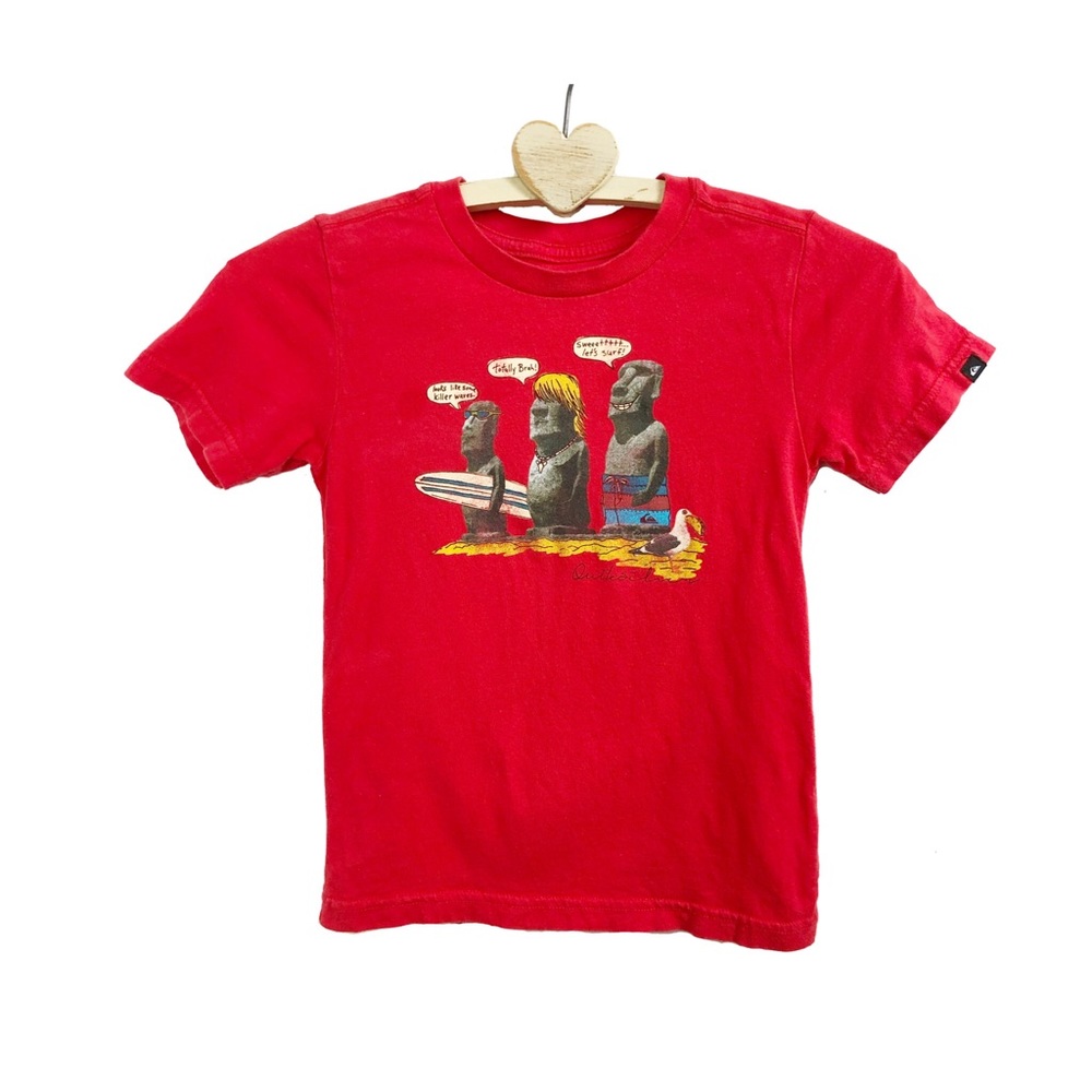 Quicksilver Moa Statues Tee SZ 5